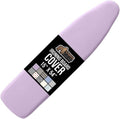 GORILLA GRIP The Original Ironing Board Cover and Pad, Silicone Coating, 400°F Scorch Resistant Thick Padding, Heavy Duty Iron Covers Standard Boards, Hook and Loop Fastener Strap, Light Purple 15x54