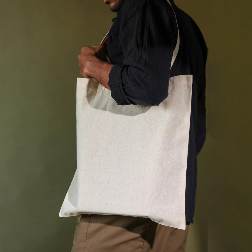 Salt Earth 5| 6| 12| 24| 48| 100| 200 Pack Canvas Tote Bags Bulk, Lightweight Bulk Reusable Totes for Grocery Shopping Cloth Bags, Suitable for DIY, Advertising, Promotion, Gift,Beach,Travel(48 Pack)
