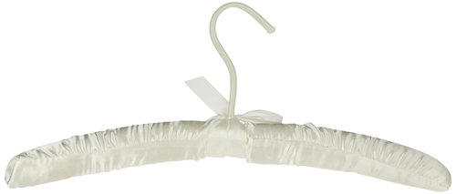 Whitmor Satin Padded Hangers Bone, Small, Set of 4 (Pack of 2)