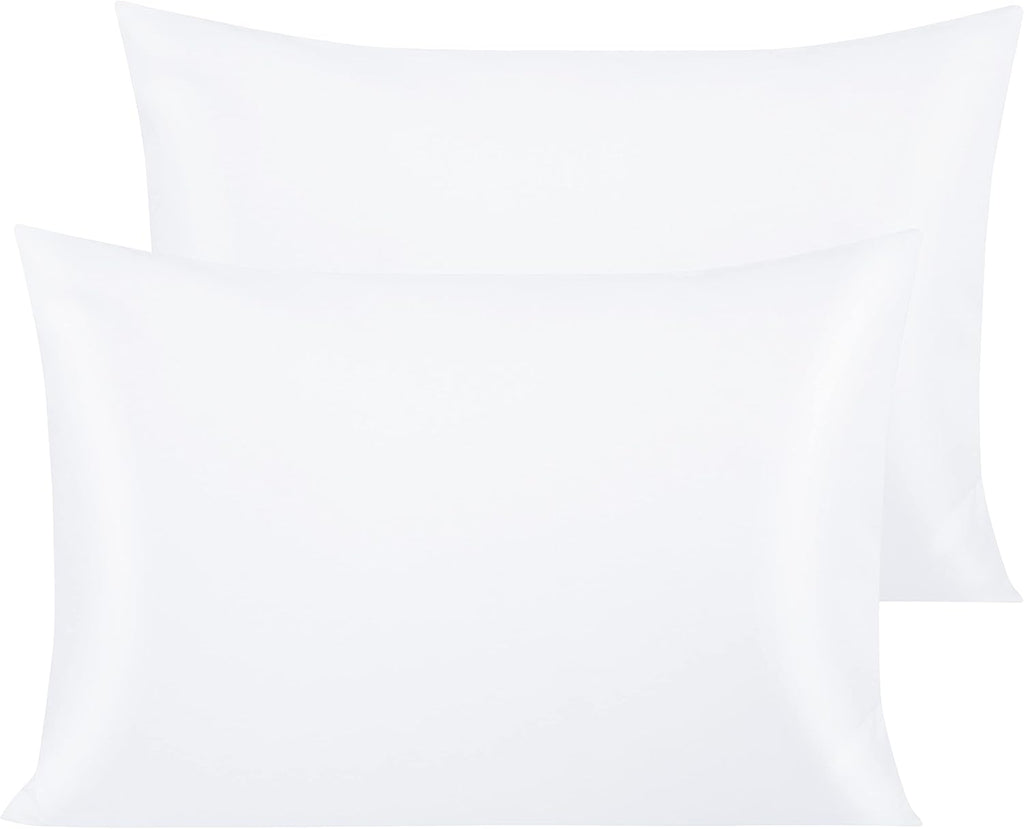 NTBAY Egyptian Cotton Pillowcases - Soft & Breathable 500 Thread Count | Set of 2, 20x30 Inches, White