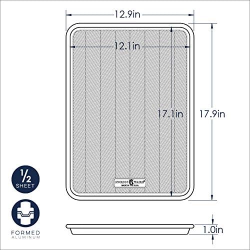 Nordic Ware Big Sheet & Half Sheet Set - Versatile Baking Trays for Perfectly Even Cooking