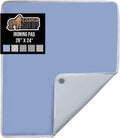 GORILLA GRIP The Original Ironing Board Cover and Pad, Silicone Coating, 400°F Scorch Resistant Thick Padding, Heavy Duty Iron Covers Standard Boards, Hook and Loop Fastener Strap, Blue 28x24