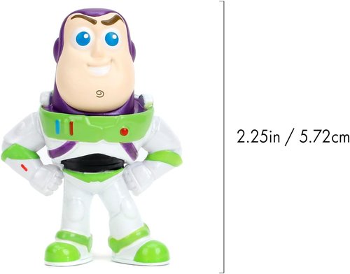 Jada Toy Story Metalfigs 4-Pack - Buzz Lightyear, Woody, Alien & Lotso | 2.5” Diecast Collectible Figures for Kids 8+