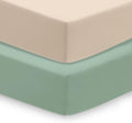 Regine Switzerland Baby Crib Sheets - Soft Fitted 2-Pack for Boys & Girls | Breathable 28x52x8in