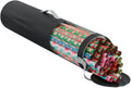 ProPik Wrapping Paper Storage Organizer Bag - Heavy Duty 40 Inch, Holds 24 Rolls, Zippered Top & Handles | Black