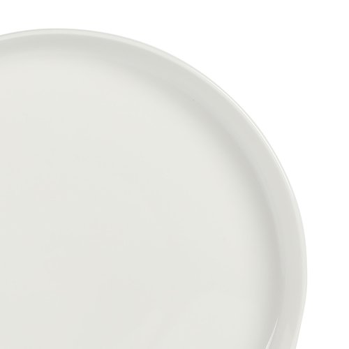 Gibson Home Rothernberg 18-Piece Stackable Porcelain Dinnerware Set, Service for 6 – White Plates and Bowls, Microwave & Dishwasher Safe