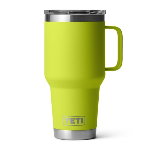 YETI Rambler 30 oz Travel Mug, Stainless Steel, Vacuum Insulated with Stronghold Lid, Chartreuse