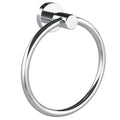 RARXTR Chrome Hand Towel Holder for Bathroom Kitchen Towel Ring Modern Rounded Base Wall Mount SUS304 Stainless Steel