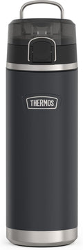 THERMOS ICON SERIES Stainless Steel Water Bottle - 24 Ounce, Granite | Vacuum Insulated with Spout Lid