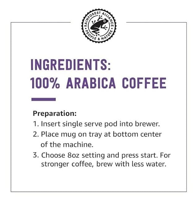Solimo Light Roast Coffee Pods - Breakfast Blend for Keurig 2.0 | 24 Count Pack