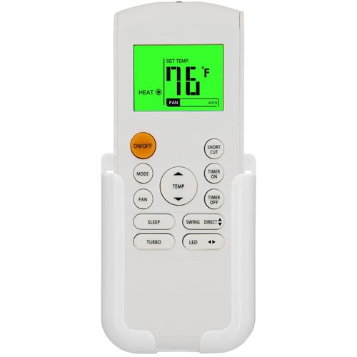 Replacement Remote Control for Midea MRCOOL FRIMEC Klimaire AC Air Conditioner RG57B1/BGE RG57B2/BGE RG57B/BGE RG57/BGE RG57A/BGE RG57A6/BGEF RG57A7/BGEF RG57A6/BGEFU1 RG57E1/BGEU1 (with Holder)