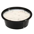 Restaurantware RW Base 1.5 Ounce Sauce Cups 2000 Microwave-Safe Condiment Cups - Crack-Resistant Disposable Black Plastic Portion Cups For Samples Sauces Or Toppings Lids Sold Separately