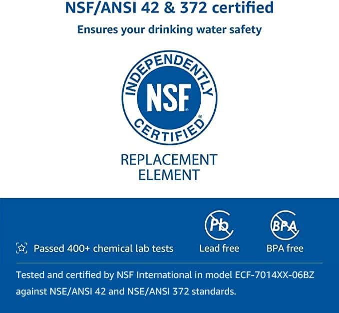 Waterspecialist 6-Pack Water Filter Pitcher Replacement - NSF Certified for Brita® & Mavea® Models