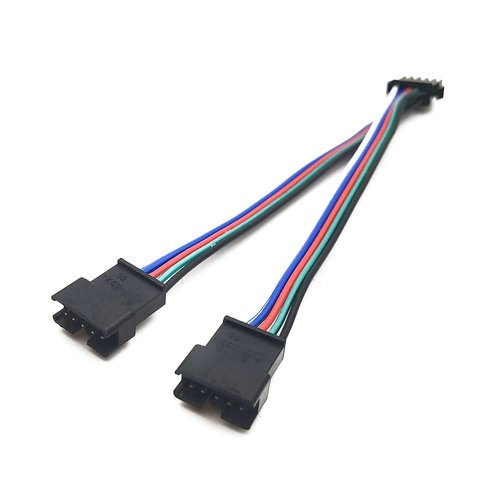 5pcs 15cm 5pin SM Splitter JST Connector 1 to 2 Male and Female for 5050/3528 RGBW LED Strip