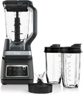 Ninja DB751A Pro Plus DUO Blender - 1400W Auto-IQ with 3 Modes & 72oz Pitcher | Black/Stainless Finish
