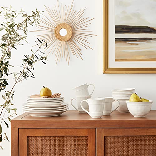 Certified International Orbit 16 pc. Dinnerware Set, Service for 4, Cream