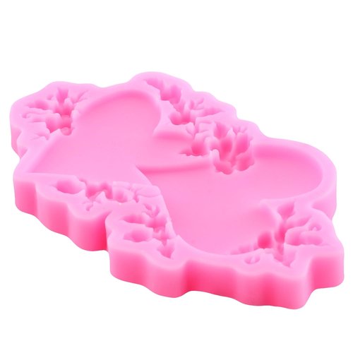 Mujiang Valentine's Day Fondant Molds Heart Rose Truck Silicone Mold Love XOXO Chocolate Candy Molds For Cake Decorating Cupcake Topper Polymer Clay Gum Paste Set Of 6