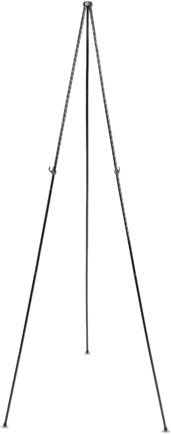Quartet Adjustable Telescoping Easel Stand - 63" High, Lightweight, Black | Perfect for Office, School, Home