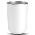 petnais Stainless Steel Mouth wash Cup 12 oz Toothbrush Cup Stainless Steel Small Children Cups for Home，BPA-Free Insulated Tumbler for Home & Outdoor Activities drinking cup (gray white)