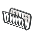 InterDesign Axis Kitchen Sink Suction Holder for Sponges, Scrubbers, Soap - Black