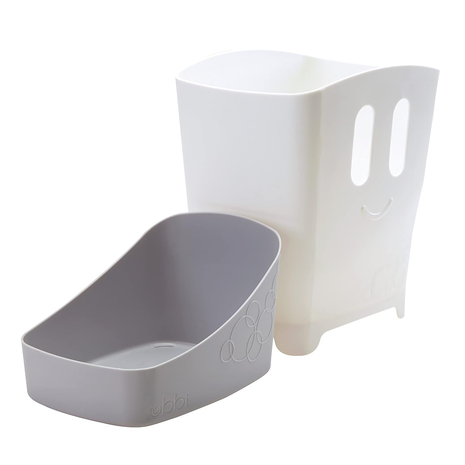 Ubbi Bath Toy Organizer - Freestanding Caddy with Removable Drying Rack | Gray for Toddlers & Babies