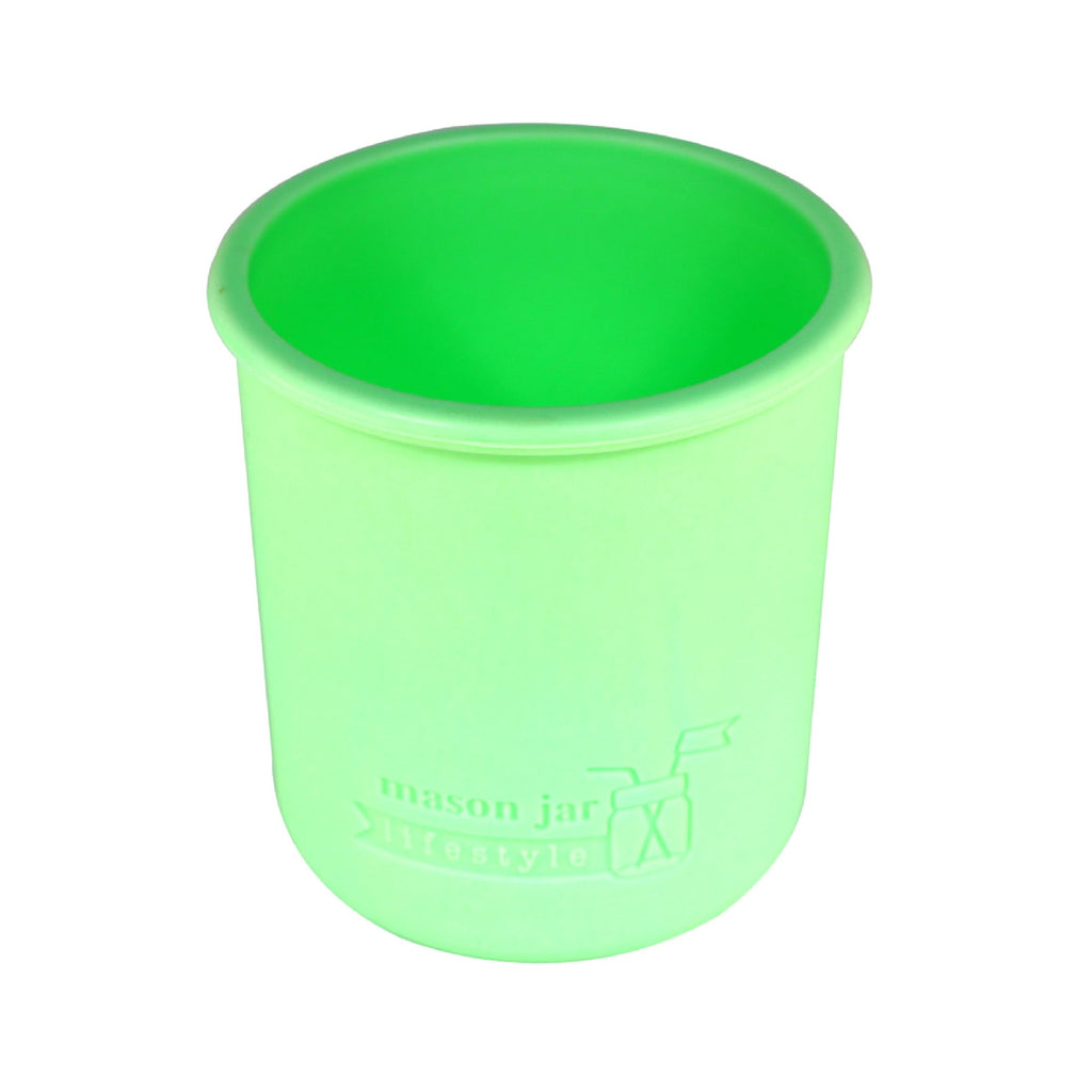Mason Jar Lifestyle Regular Mouth Half Pint 8oz Silicone Sleeves/Jackets for Protecting Ball, Kerr, Quilted Canning Jars (Mint Green, 2 Pack)