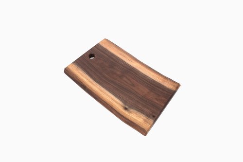 Live Edge Black Walnut Cutting Board 8" x 12" – Handcrafted by American Amish – Reversible, Durable, Unique Hardwood Slab – Food-Safe Finish – Premium Charcuterie & Serving Board