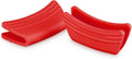 Le Creuset Silicone Handle Grips Set of 2 - 5" x 2.5" Each in Vibrant Cerise Color