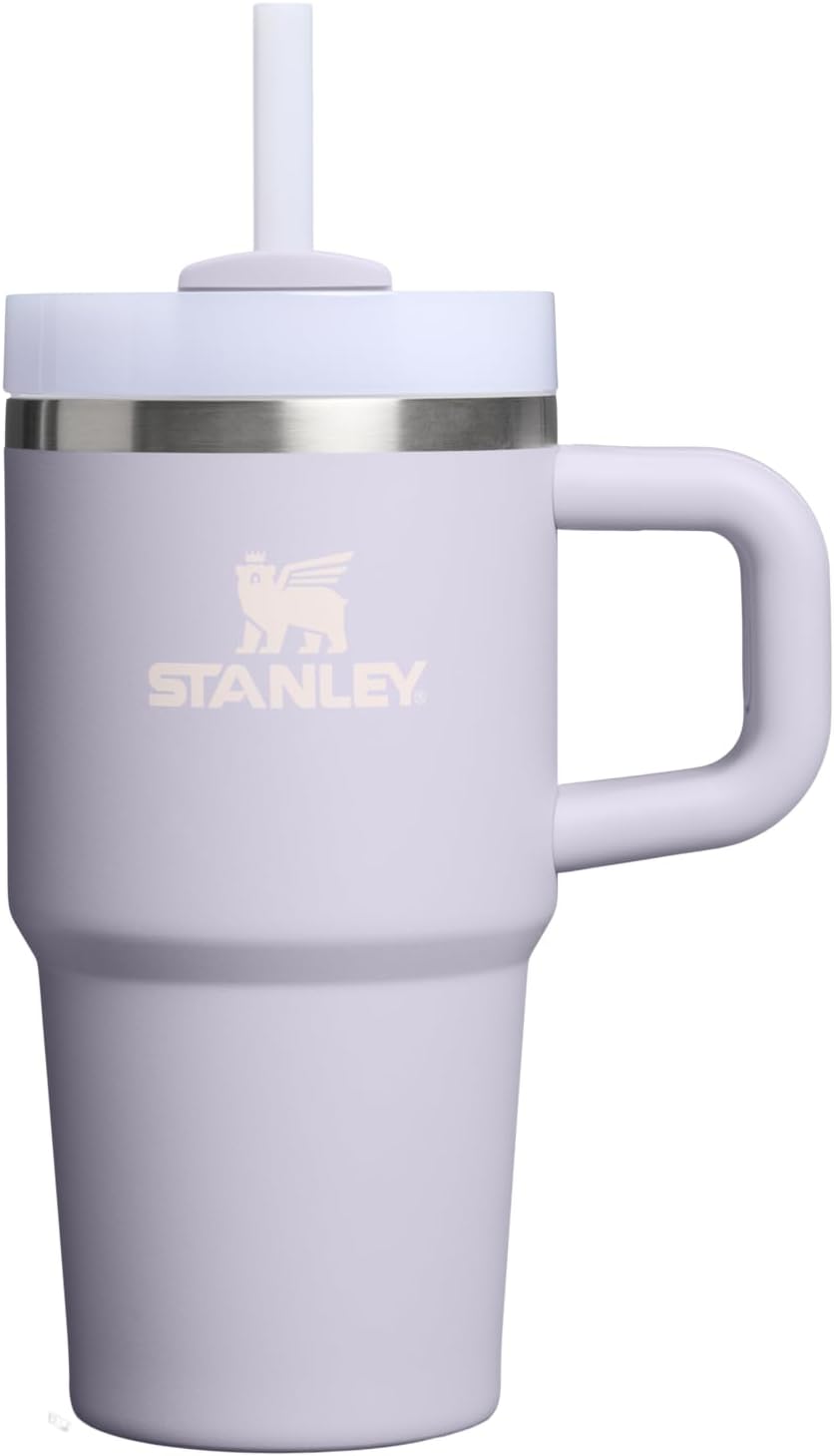 STANLEY Quencher H2.0 Tumbler - 20 oz Insulated Stainless Steel with Handle & Straw | BPA-Free | Purple Dust