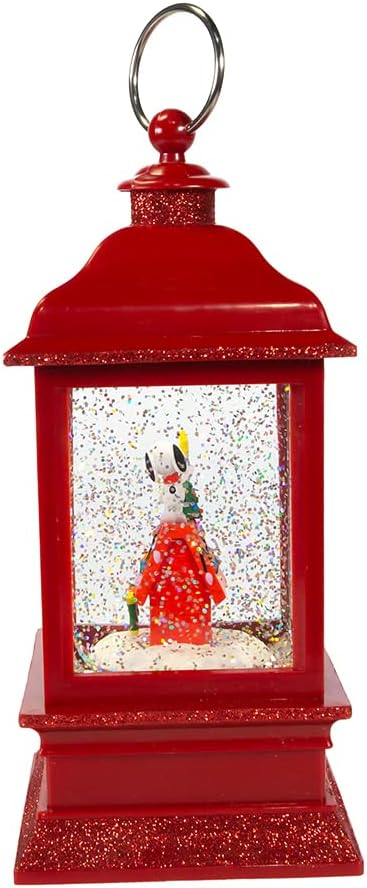 Skiennix 9-Inch Battery-Operated Musical Water Lantern | Peanuts Design for Festive Decor