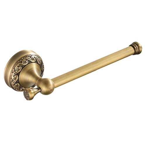 Flybath Toilet Paper Holder Antique Brass Vintage Bathroom Tissue Roll Holder Stand with Exquisite Pattern Carving Design Wall Mount, Brushed Bronze