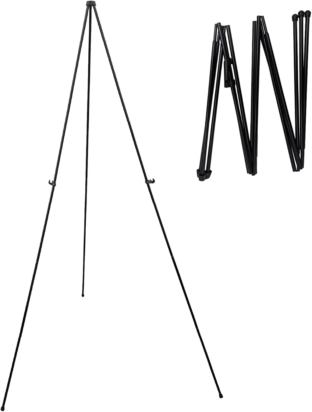 Audio-Visual Direct Lightweight Steel Telescoping Art Display Easel - Collapsible, 65 Inches