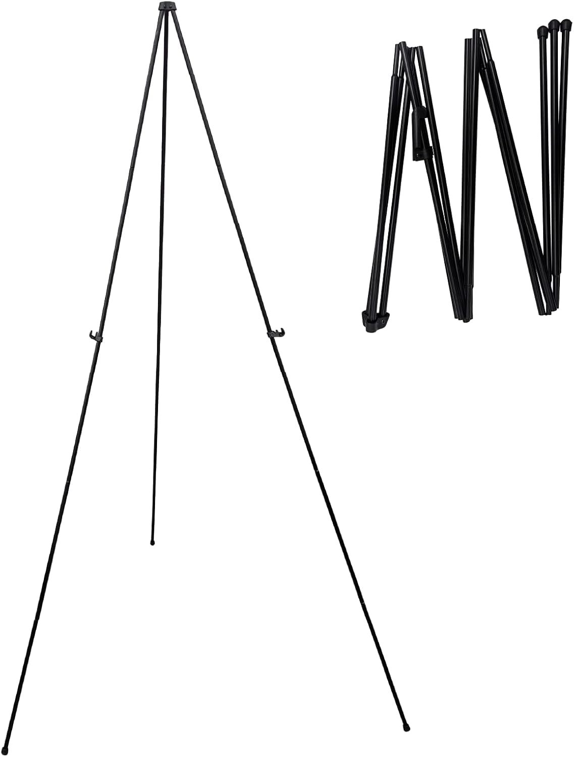 Audio-Visual Direct Lightweight Steel Telescoping Art Display Easel - Collapsible, 65 Inches