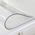 Restaurantware-Table Tek 60 x 36 Inch Table Top Protector, 1 Rectangle PVC Protector - 1.5mm Thick, Waterproof, Clear Plastic Dining Cover, Heavy-Duty, No-Slip Cover