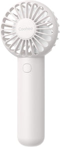 Skiennix Mini Handheld Fan - USB Rechargeable, 3 Speed Portable Design for Travel & Makeup - White