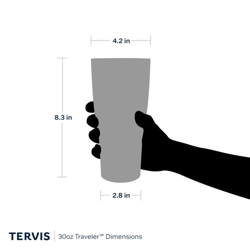 Tervis Traveler Skeleton Dance Made in USA Double Walled Insulated Tumbler Travel Cup Keeps Drinks Cold & Hot, 30oz, Stainless Steel