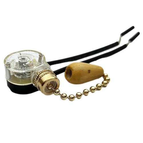 HomeSoGood Ceiling Fan Light Switch,Pull Chain Switch Control 3A/220V-250V Cord Switch Replacement Pull Chain Switch 4Pack