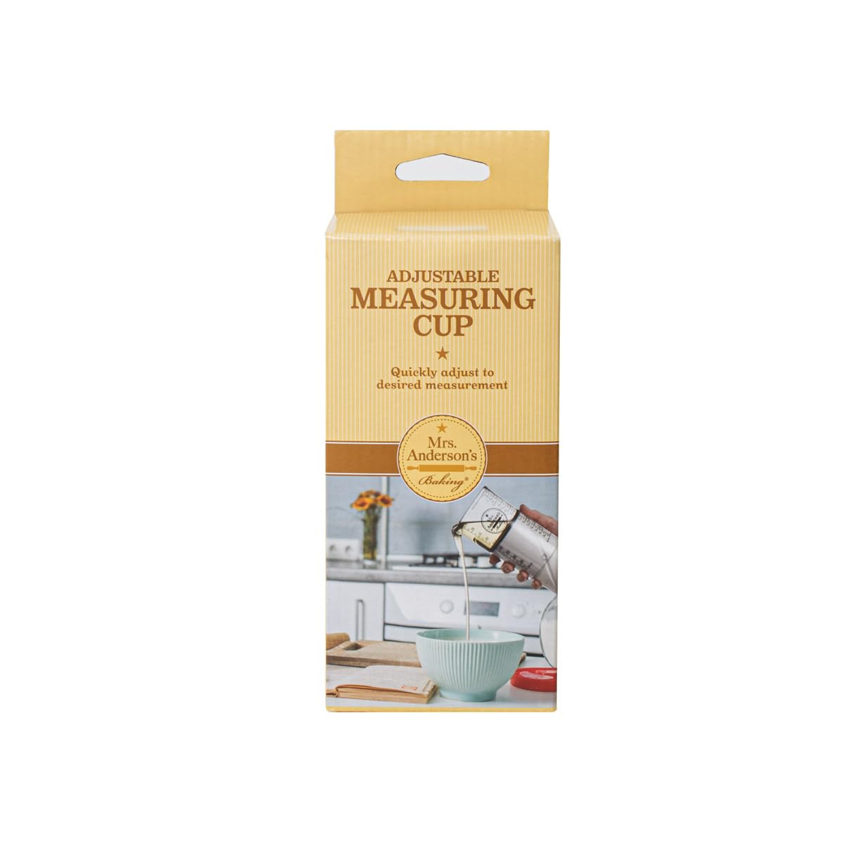 Mrs. Anderson's Baking Adjustable Liquid Dry Measuring Cup, 16.5-Ounce Capacity