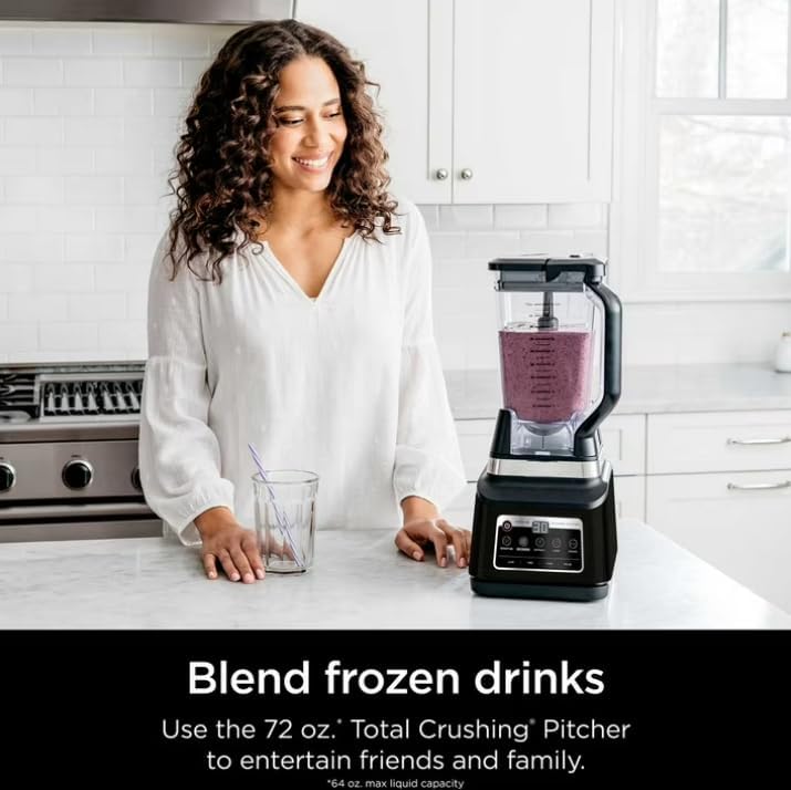 Professional System Blender Plus - 8 Cup Food Processor with Auto IQ, 1400W Power & XL Capacity