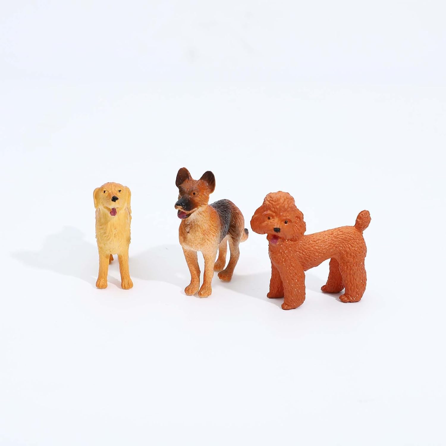 ONEST Mini Dog Figurines Playset - 20 Hand-Painted Realistic Puppy Figures for Kids & Adults