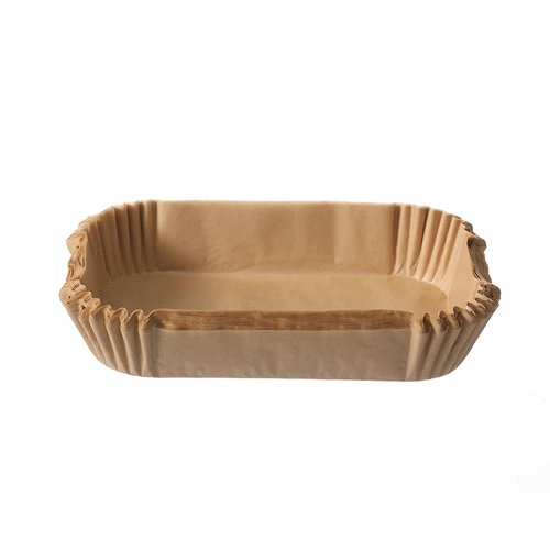 Air Fryer Liners Disposable Rectangular.100pcs Virgin Pulp Parchment Paper for 4qt-6qt Air Fryer.Food Grade,Non-stick, Oil-proof & Heat Resistant for Baking,Microwave,Cooking & Deep Fryer Accessories