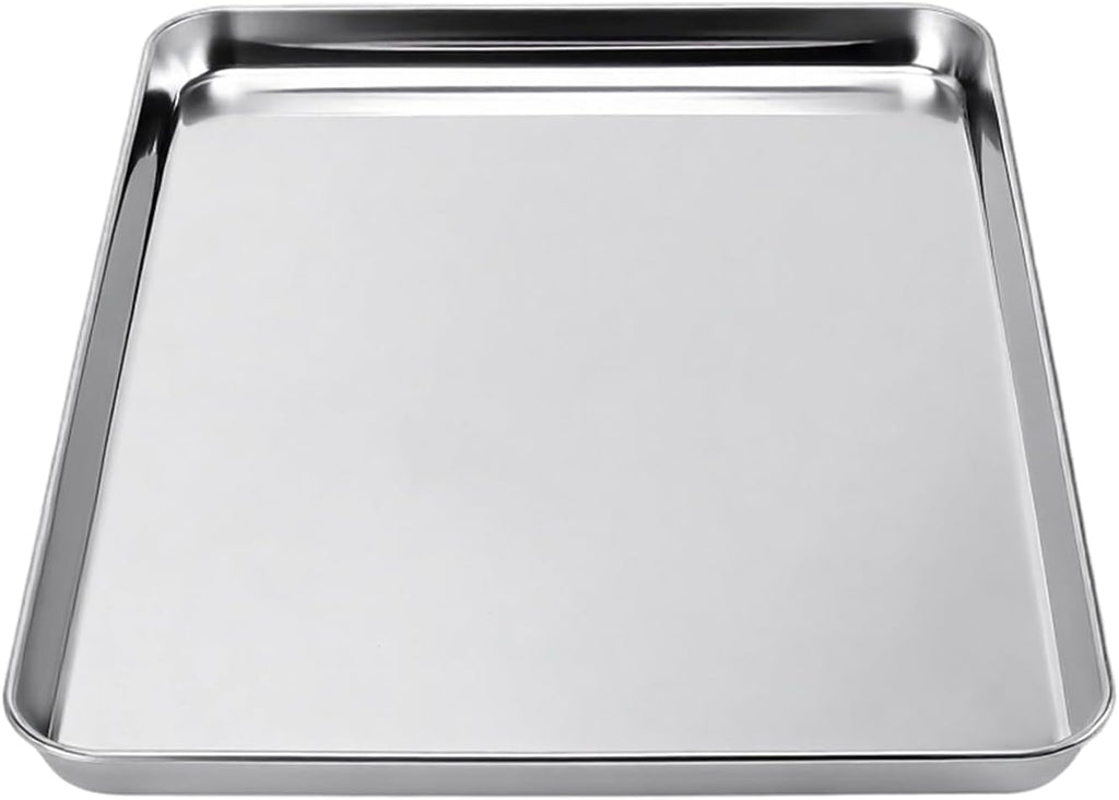 Skiennix Stainless Steel Baking Sheets - 4-Piece Set | Half Sheet Cookie Pans, 17.6 x 12.4 x 1 Inch