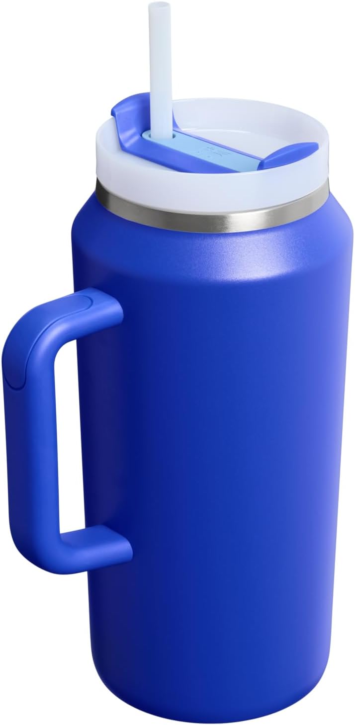 STANLEY Quencher H2.0 Tumbler - 64 oz Insulated Stainless Steel with Handle & Straw | BPA-Free Cobalt