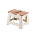M Crumt Kitty Folding Stool, 9 Inches, Non-Slip Folding Step Stool,Great for Kitchen, Bathroom, Bedroom, Kids or Adults (Khaki) (Khaki)