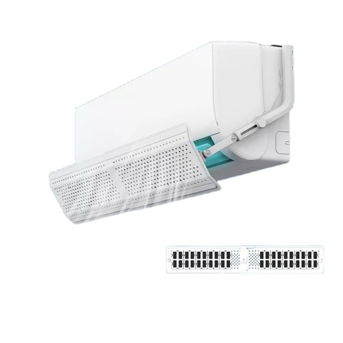 DDongdongqiang Adjustable AC Air Flow Deflector, Air Conditioner Deflector, Mini Split Vent Deflector, Anti-Direct Blowing Shield for Wall-Mounted Air Conditioners