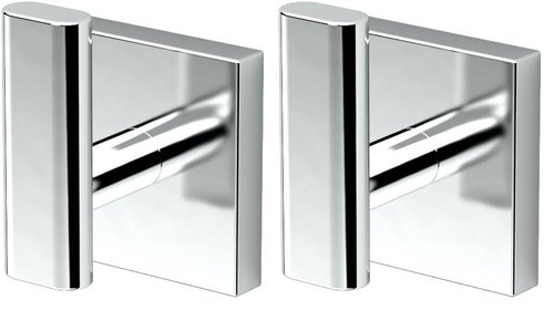 Gatco 4055 Elevate Robe Hook, Chrome, Single Hook (Pack of 2)