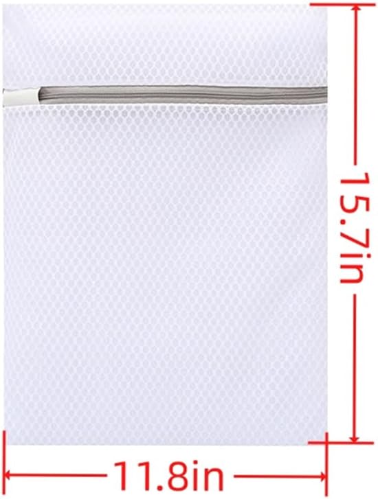 Skiennix Durable Honeycomb Mesh Laundry Bags - 4 Pcs for Delicates, 12 x 16 Inches, 2 Thick & 2 Fine Net