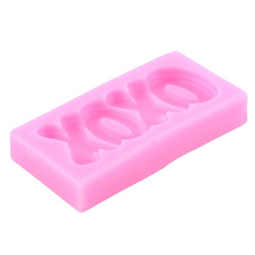 Mujiang Valentine's Day Fondant Molds Heart Rose Truck Silicone Mold Love XOXO Chocolate Candy Molds For Cake Decorating Cupcake Topper Polymer Clay Gum Paste Set Of 6
