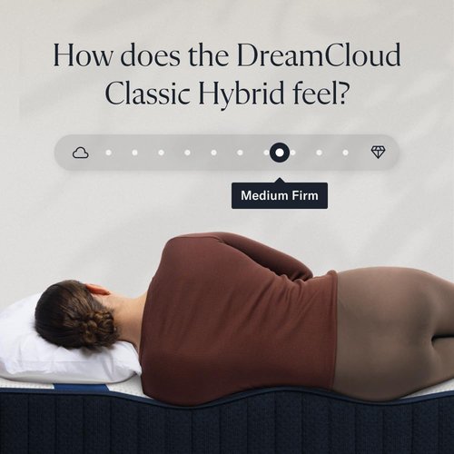 DreamCloud Classic Queen Mattress - Luxury Hybrid Gel Memory Foam for Back Pain Relief - 365-Night Trial | CertiPUR-US Certified