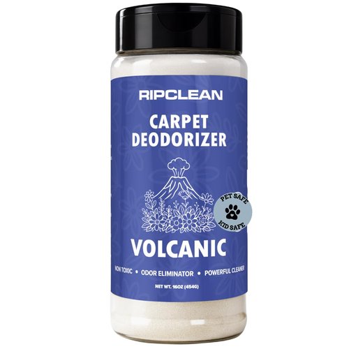 Ripclean Carpet Deodorizer & Freshener Cleaning Powder, Odor Eliminator for Strong Odors & Homes w/Pets, Safe around Kids & Pets, Use on Carpet, Rugs, Upholstery & More (16 Ounce, Lemon)